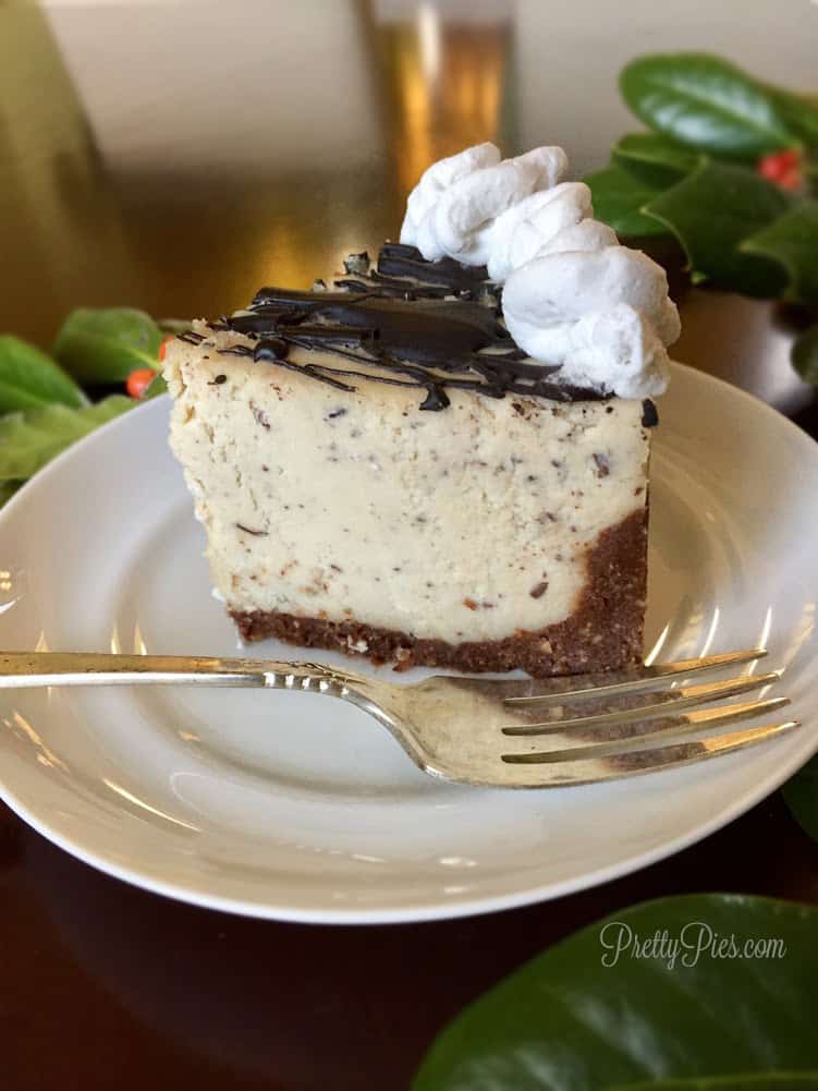 Mint Chip Vegan Cheesecake | Pretty Pies