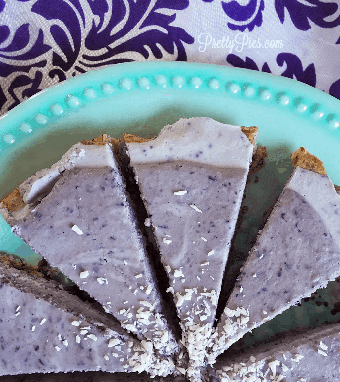 Frosted Blueberry Tart (Low-Carb, Vegan & Paleo)