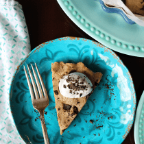 Healthy Cookie Dough Pie (Low-Carb, Vegan, Paleo) - PrettyPies.com