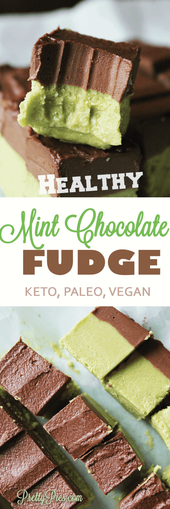 Healthy Mint Chocolate Fudge (Keto, Vegan, Paleo) – Pretty Pies