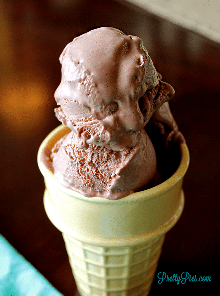 Dairy-Free Keto Chocolate Ice Cream (Vegan & Paleo) PrettyPies.com