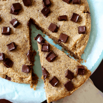 Peanut Butter Cookie Pie (Low-Carb & Vegan) PrettyPies.com