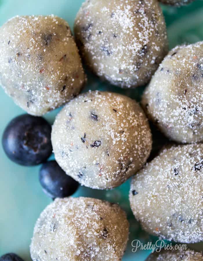 Blueberry Donut Holes (Keto, Paleo, Vegan) PrettyPies.com