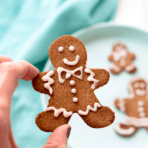 Keto Gingerbread Cookies (GF, Sugar-Free, Low-Carb, Paleo, Vegan)