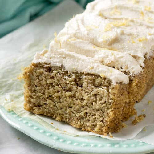 Low-Carb Lemon Loaf Cake with Lemon Buttercream (Dairy-Free, Paleo ...