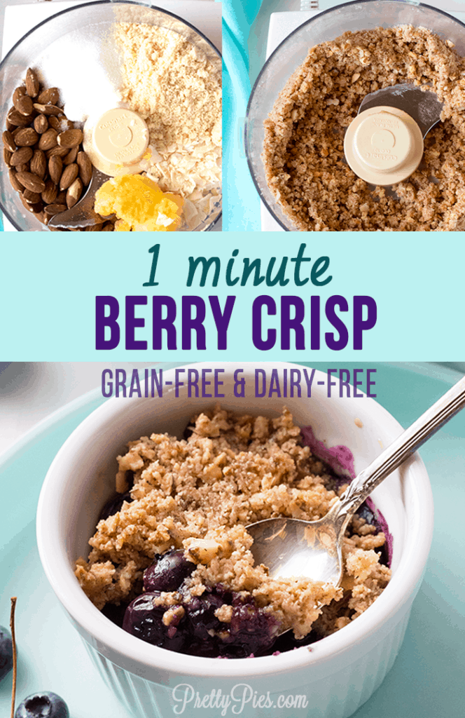 1-Minute Berry Crisp (Paleo, Vegan, Low-Carb) PrettyPies.com