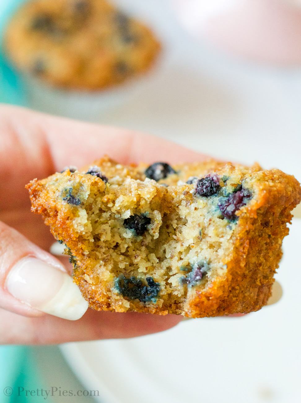 Low-Carb Blueberry Muffins (Paleo, Vegan) 