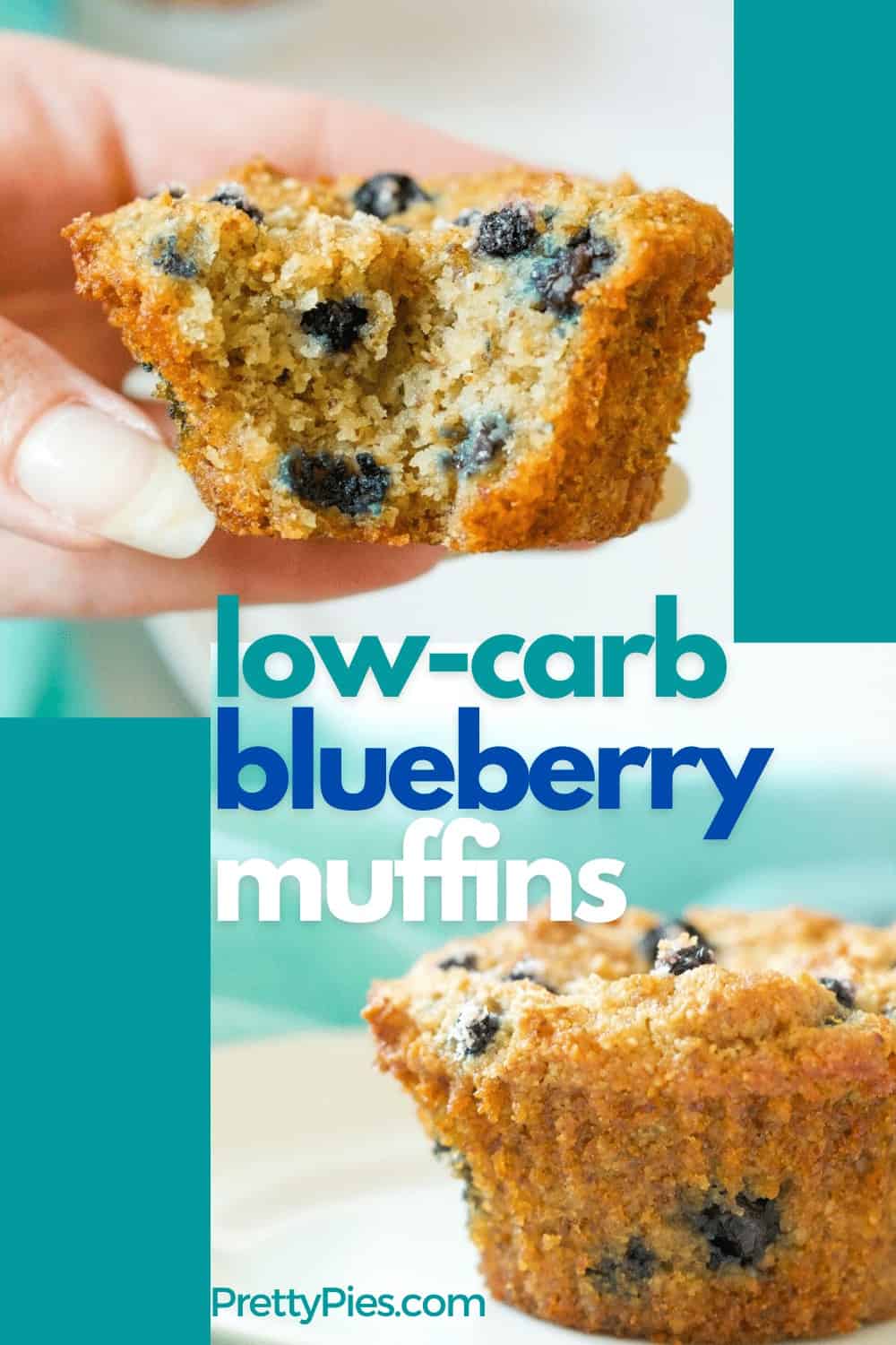 Low-Carb Blueberry Muffins (Egg-Free, Dairy-Free, Vegan, Paleo